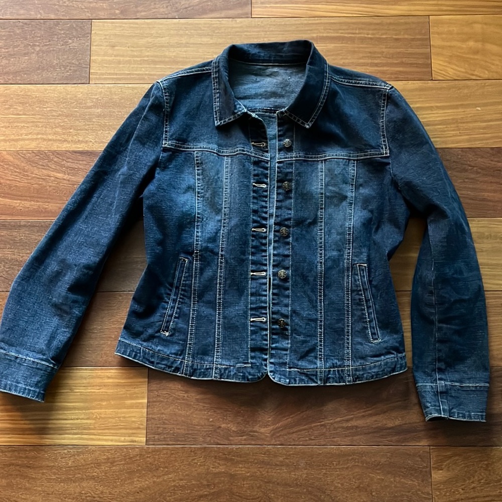 Others Follow Dark Blue Denim Jean Jacket